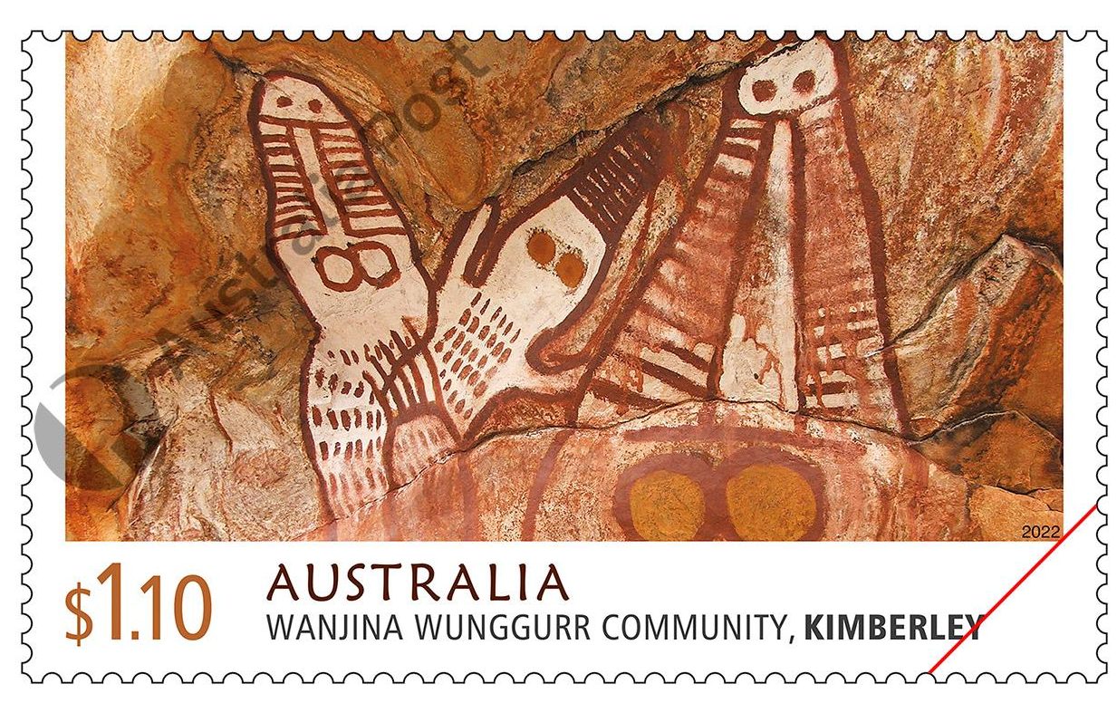 Rock art brought to life with Australia Post stamps