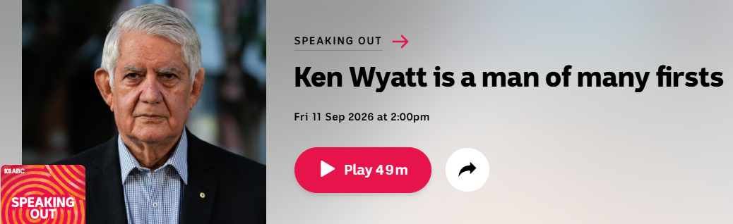 RAA Chair Ken Wyatt AM JP in conversation with Professor Larissa Behrendt